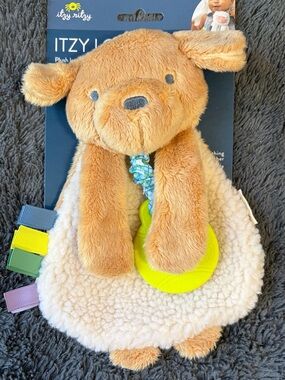 Itzy Ritzy Plush Puppy Teething Toy